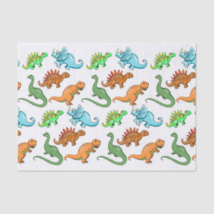 Papier Mousseline Illustrations de dinosaures pour enfants mignons