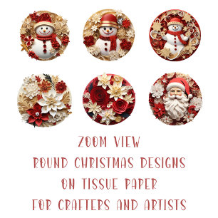 Papier Mousseline Image de Noël do-it-yourself Découpage
