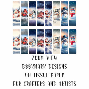 Papier Mousseline Image de Noël do-it-yourself Découpage Signet