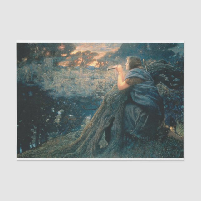 Papier Mousseline Imaginaire à Twilight (par Edward Robert Hughes) (Recto)