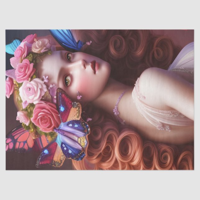 Papier Mousseline Imaginaire Belle Fairy Princesse Découpage (Recto)