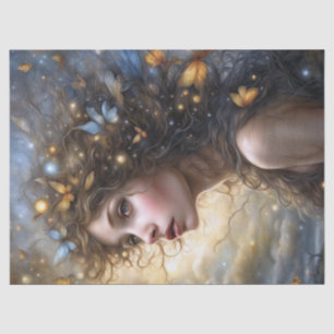 Papier Mousseline Imaginaire belle papillon fée découpage