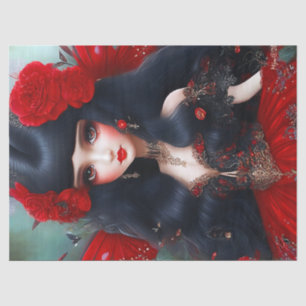 Papier Mousseline Imaginaire Fée Rouge mignonne Princesse Découpage