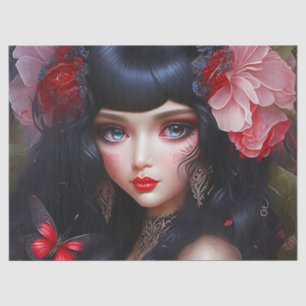 Papier Mousseline Imaginaire Jolie Fleur Fée Princesse Découpage