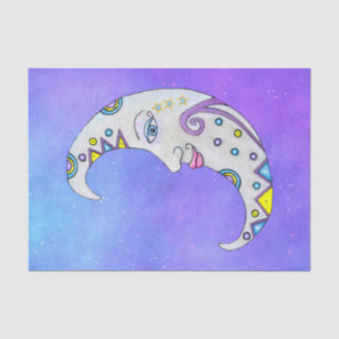 Papier Mousseline Imaginaire Lune Joli Visage brillant Marques color