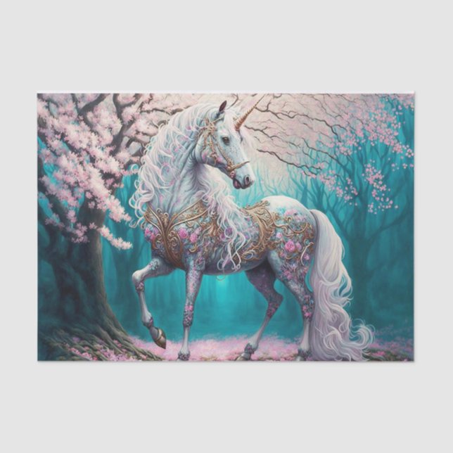 Papier Mousseline Imaginaire Unicorn (Recto)