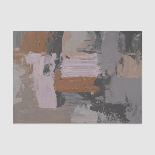 Papier Mousseline Impasto Abstrait I (Recto)