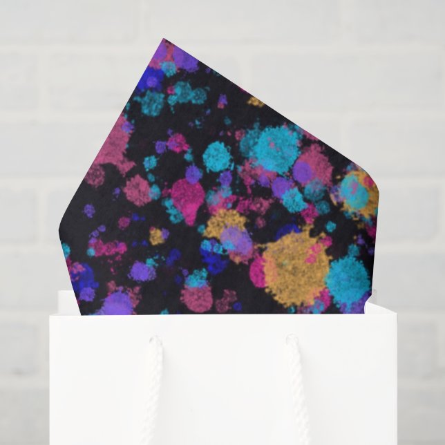 Papier Mousseline Impression abstraite : galaxies lointaines (Sac cadeau)