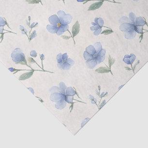 Papier Mousseline Impression botanique de fleurs sauvages cottagecor