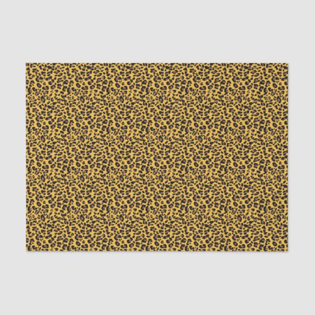 Papier Mousseline Impression Cheeta (Recto)