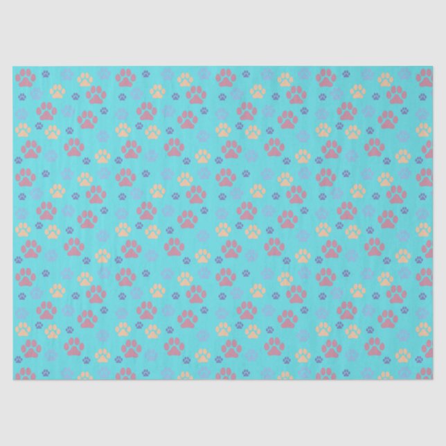Papier Mousseline Impression de Chien (Recto)