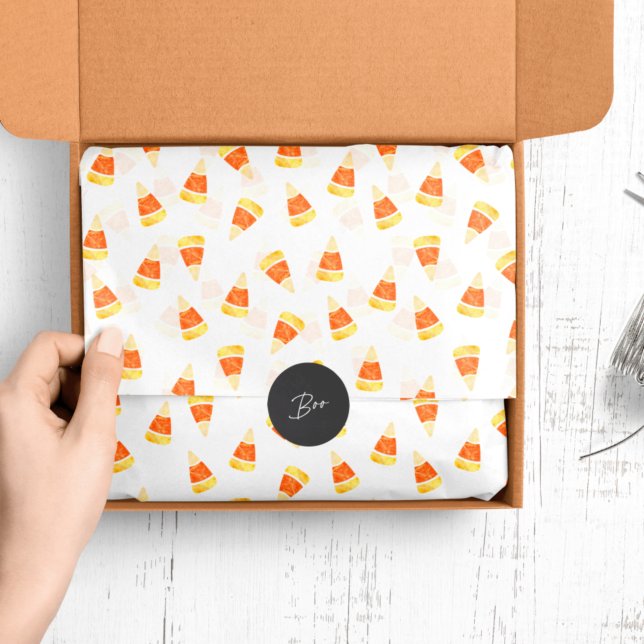 Papier Mousseline Impression de Corne à bonbons Halloween (Créateur téléchargé)