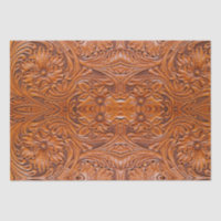 Impression de cuir travaillée de style cowboy occi