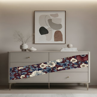Papier Mousseline Impression de découpage floral botanique vintage B