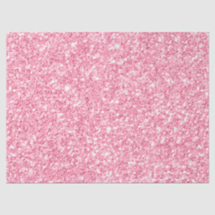Papier Mousseline Impression de Parties scintillant rose simple