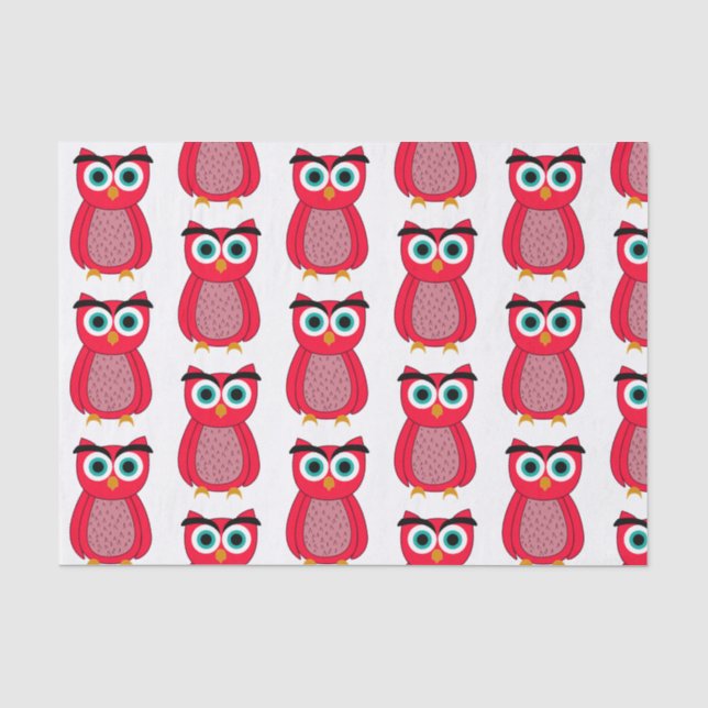 Papier Mousseline Impression de photo de hibou (Recto)