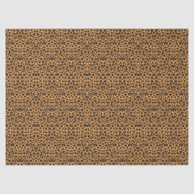 Papier Mousseline Impression léopard (Recto)