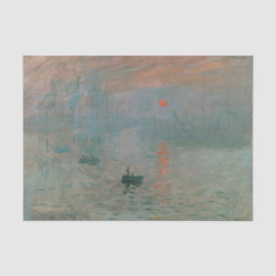 Papier Mousseline Impression Sunrise par Claude Monet