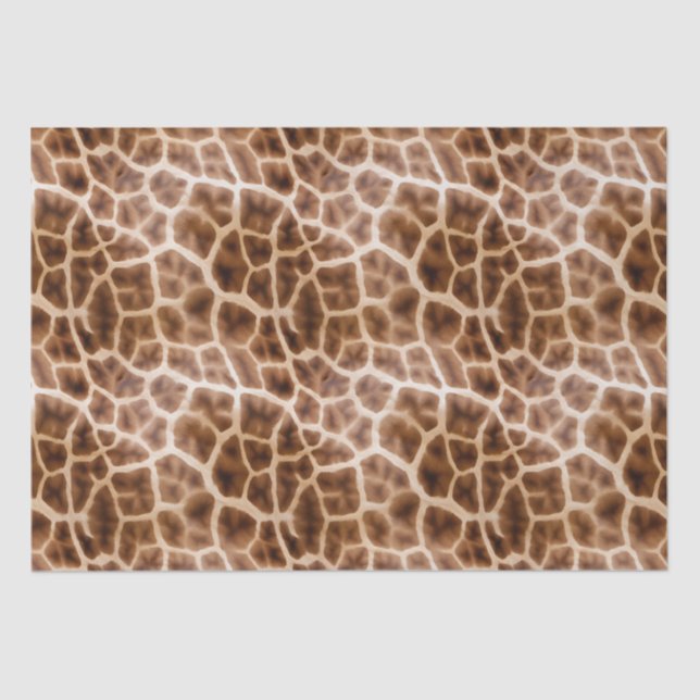 Papier Mousseline Imprimer Giraffe Safari (Recto)