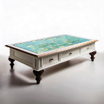 Papier Mousseline Imprimer l'amande de Van Gogh<br><div class="desc">Papier Tissu en amande de Van Gogh en fleurs d'amandes dans un bleu turquoise vibrant.</div>