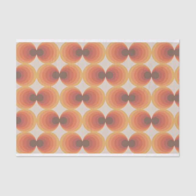 Papier Mousseline Imprimer les années 70 rétro (Recto)