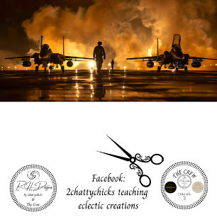 Papier Mousseline Incendie d'un avion à réaction de l'USAF sur la pi