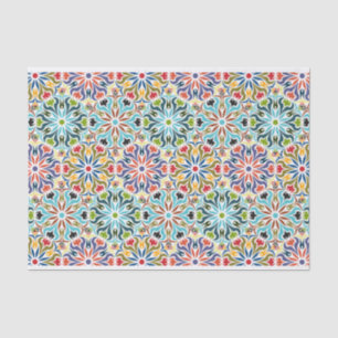 Papier Mousseline Inde Inspire la décomposition motif géométrique Ab