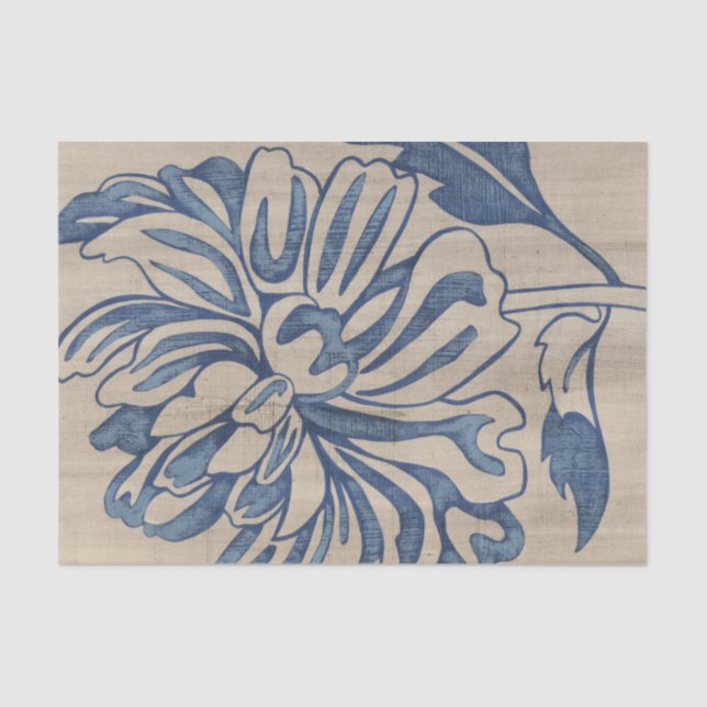 Papier Mousseline Indigo Mum (Recto)