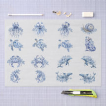 Individual Vintage Inspired Blue White Delft