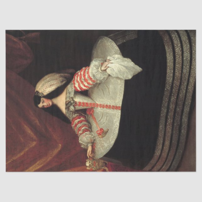 Papier Mousseline Inés de Zúñiga, Comtesse de Monterrey par Miranda (Recto)