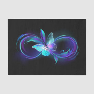 Papier Mousseline Infinité brillante avec papillon magique