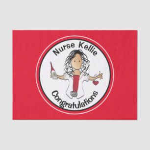 Papier Mousseline Infirmière RN LPN CNA Graduation Party Cadeau