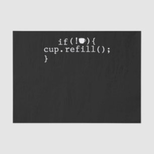 Papier Mousseline Ingénieur logiciel de codage intelligent de rempli