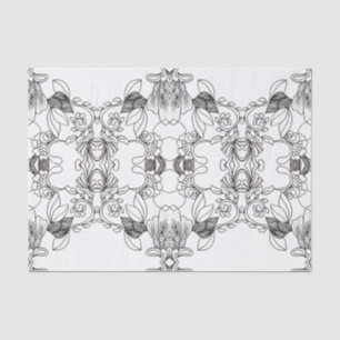 Papier Mousseline Inkblot Occidental Dream Saddle Cuir