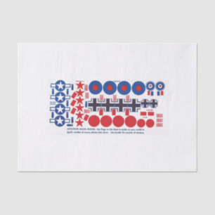 Papier Mousseline Insignes d'avion modèle, arachide-size de 2ÈME