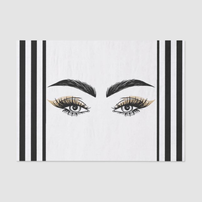 Papier Mousseline Institut de Beauté Pretty Eyes Maquillage Cils Ext (Recto)