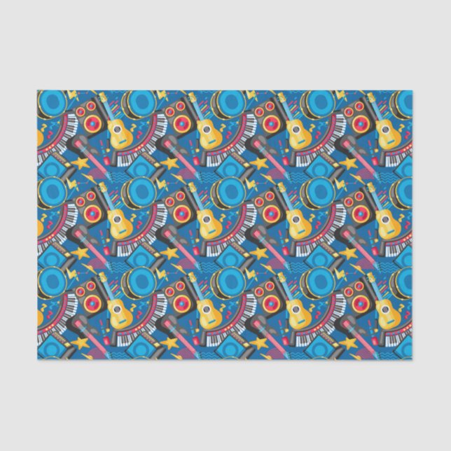 Papier Mousseline Instruments de musique (Recto)