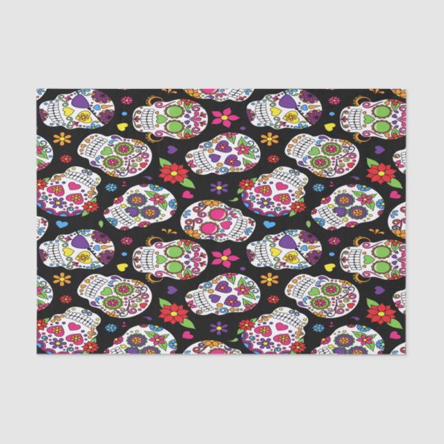 Papier Mousseline Intimidation effrayante et terrifiante de crâne de (Recto)