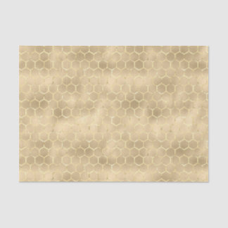 Papier Mousseline Iridescente Honeycomb Gold Gradient Apier Motif