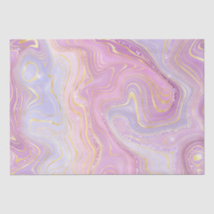 Papier Mousseline Iridescente Rainbow Gradient et Gold Foil Strata