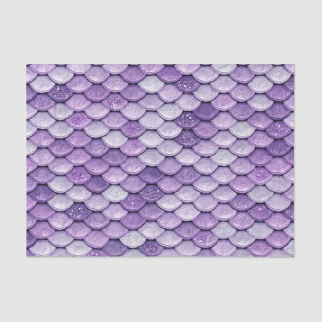 Papier Mousseline Iridescente violet brillant Parties scintillant si (Recto)
