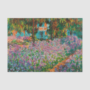 Papier Mousseline Iris Jardin Monet Giverny fleurs