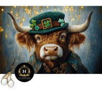 Irish Highland Cow Russe Boho Farmhouse Decoupage