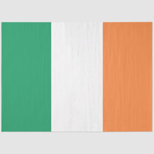 Papier Mousseline Irlande National Flag, standard irlandais, bannièr (Recto)