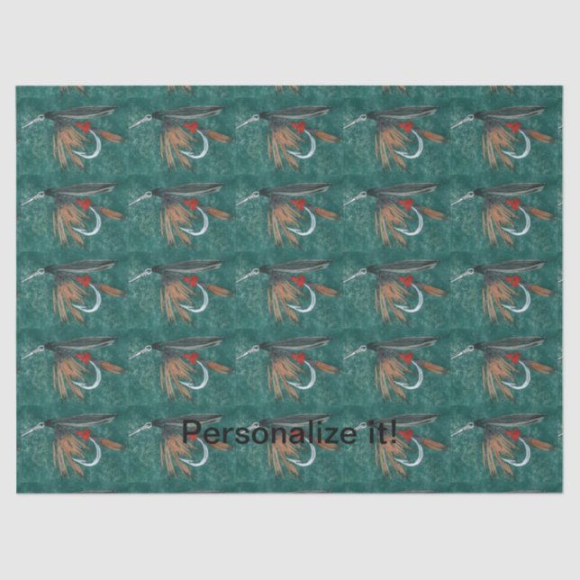 Papier Mousseline "Iron Blue Dun"" mouche mouillée, attache à la mou (Recto)