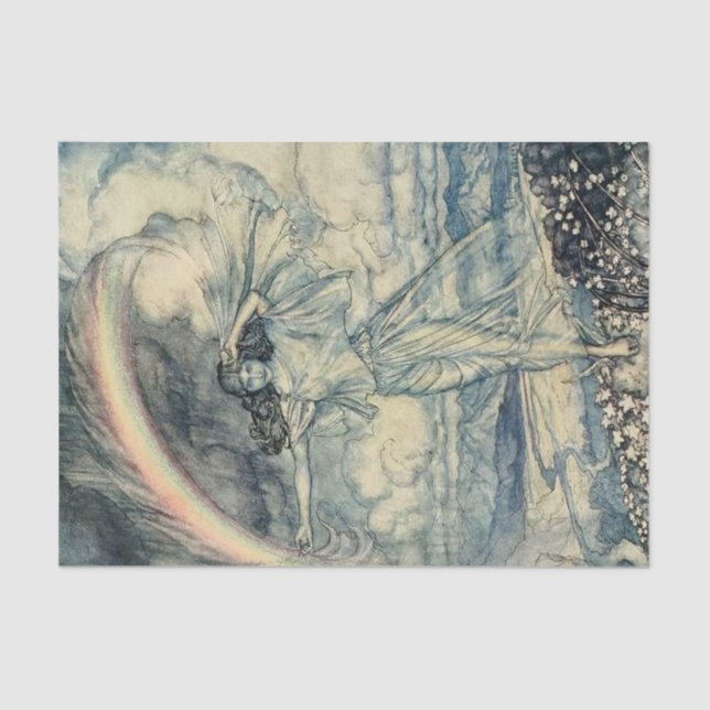 Papier Mousseline "Isis Rainbow Goddess" par Arthur Rackham (Recto)