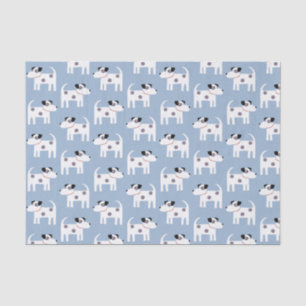 Papier Mousseline Jack Russell Parson Terrier Chien Motif