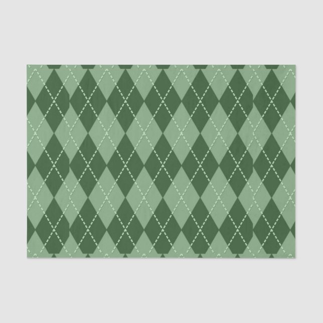 Papier Mousseline Jacquard vert 2 (Recto)