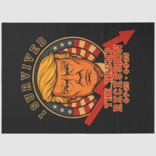 Papier Mousseline J'Ai Survécu À La Récession De Trump 4 7 25 - 4 9
