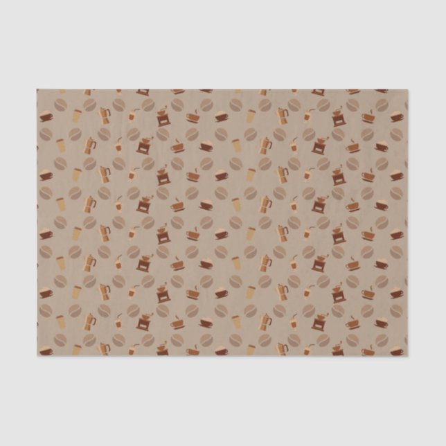 Papier Mousseline J'aime le café (Recto)